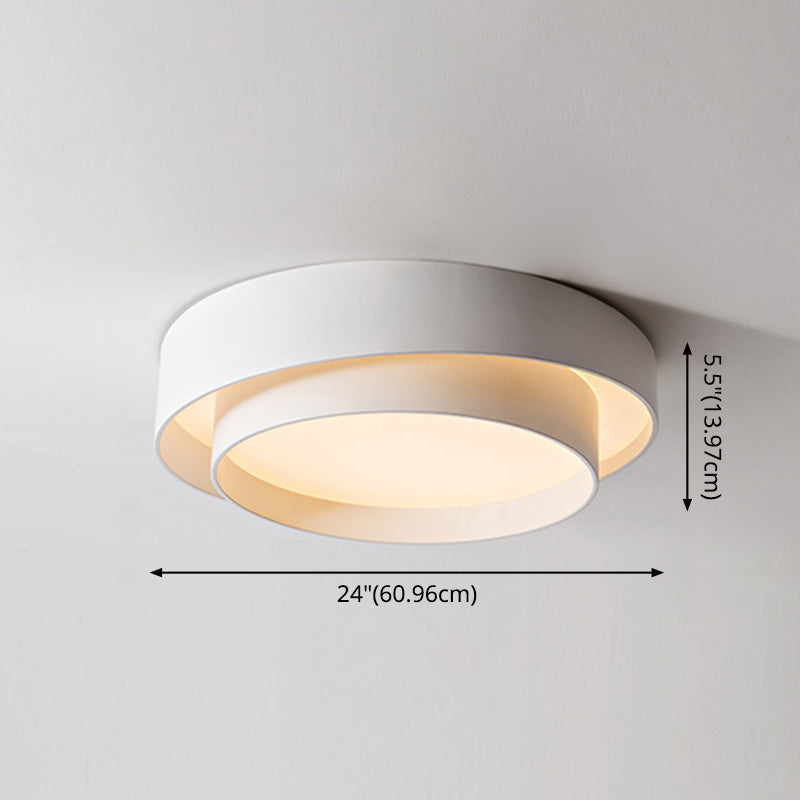 Round LED ceiling light in Nordic style for bedroom and hallway