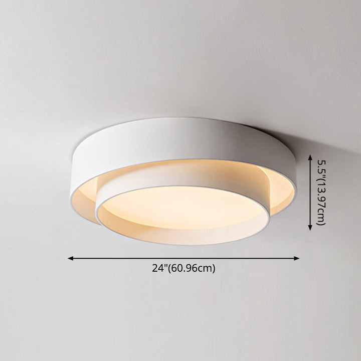 Round LED ceiling light in Nordic style for bedroom and hallway