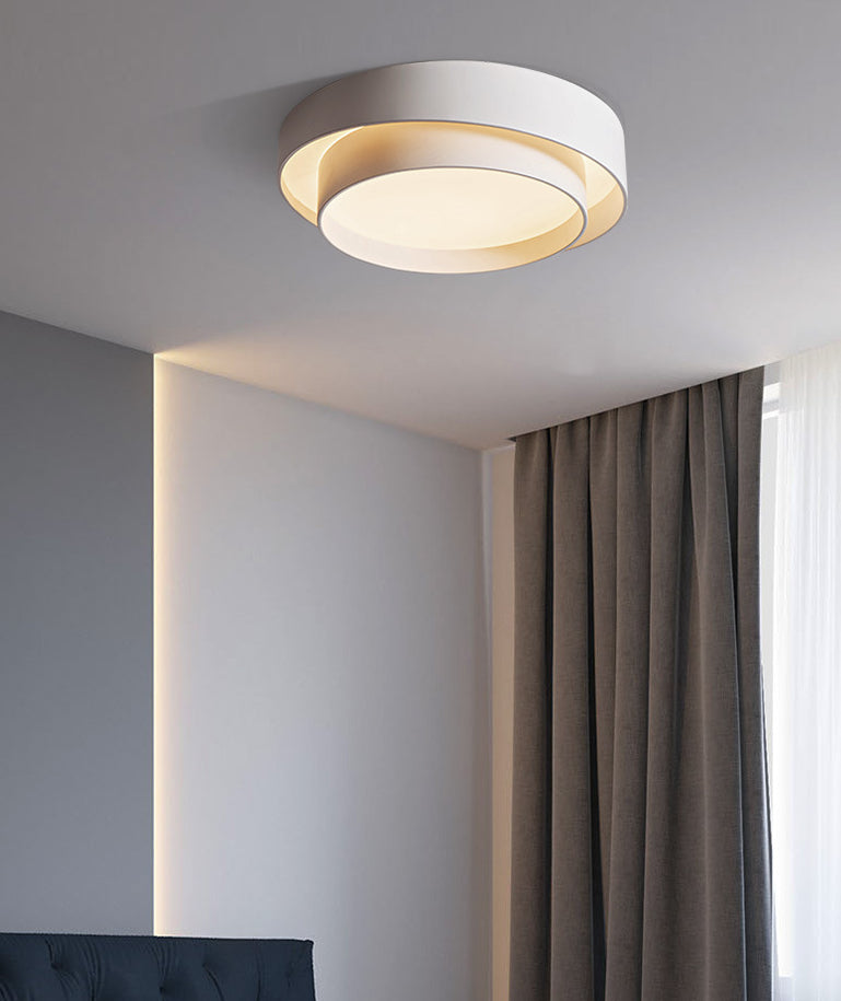 Round LED ceiling light in Nordic style for bedroom and hallway