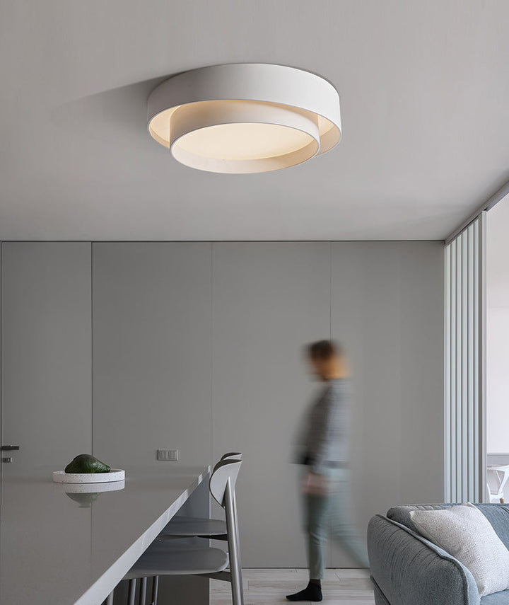 Round LED ceiling light in Nordic style for bedroom and hallway