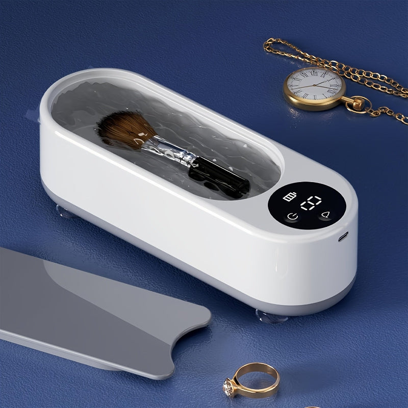 Wireless ultrasonic cleaning machine for glasses and jewelry – Portable with USB charging
