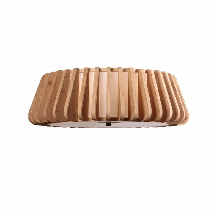 Round ceiling light in wood look, Nordic style 
