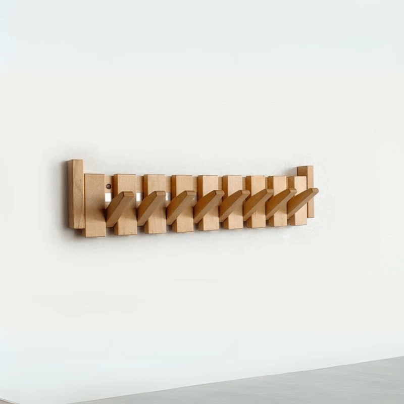 Wooden wall hook - Stylish piano-style coat hook for hallway, office and bedroom