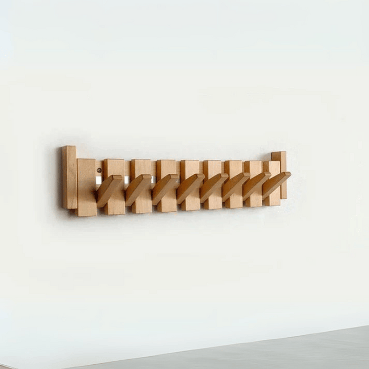 Wooden wall hook - Stylish piano-style coat hook for hallway, office and bedroom