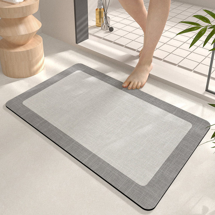 Minimalist Non-Slip Bathroom Mat – Super Absorbent &amp; Quick Drying