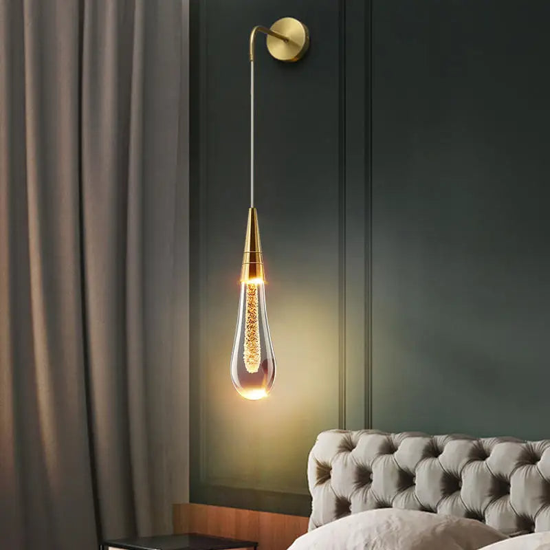 Elegant, luxurious LED wall light for living room and hallway 