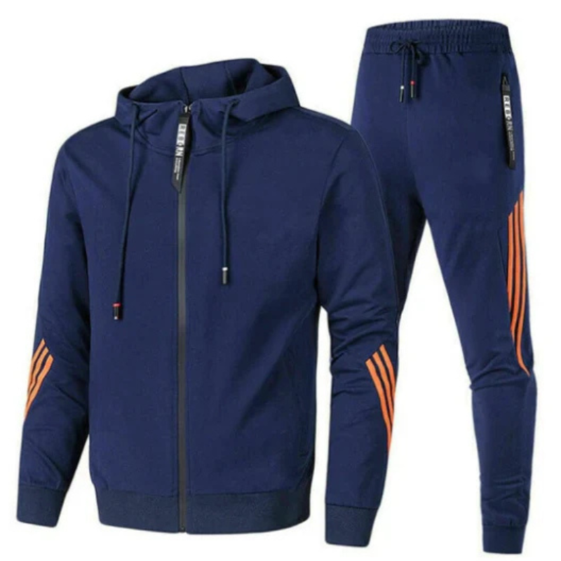 Men's Two-Piece Tracksuit with Sporty Design 