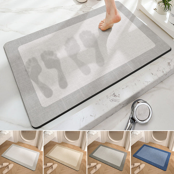 Minimalist Non-Slip Bathroom Mat – Super Absorbent &amp; Quick Drying