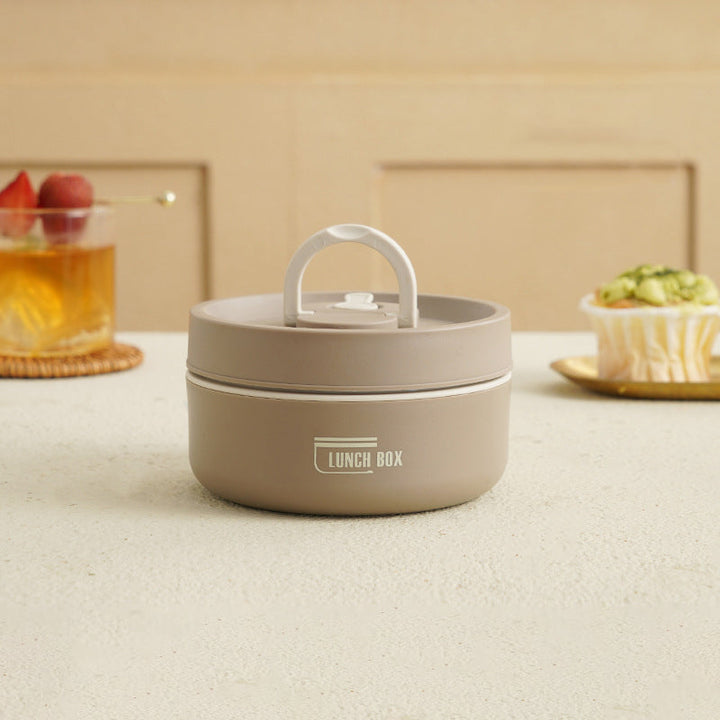 Insulated stainless steel lunchbox with carrying case