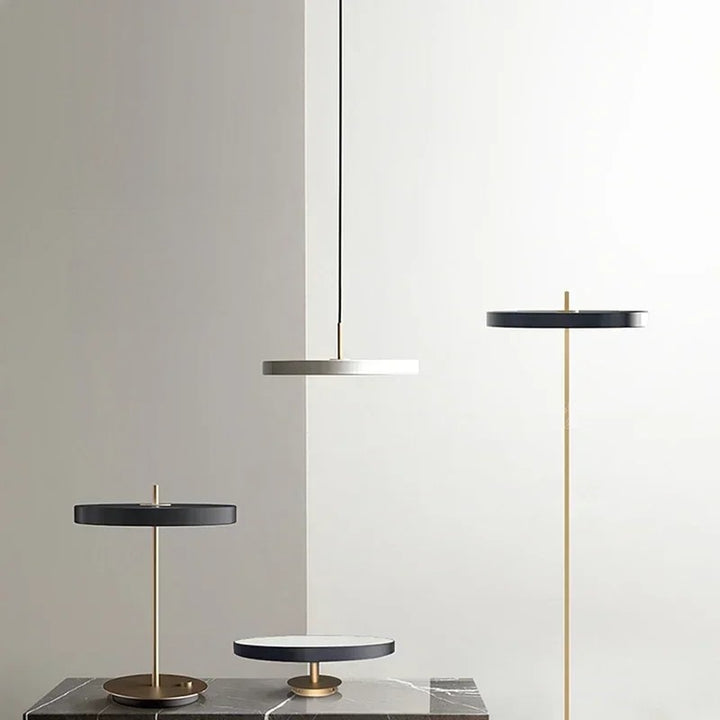 Modern pendant light in a flat design for dining area and kitchen