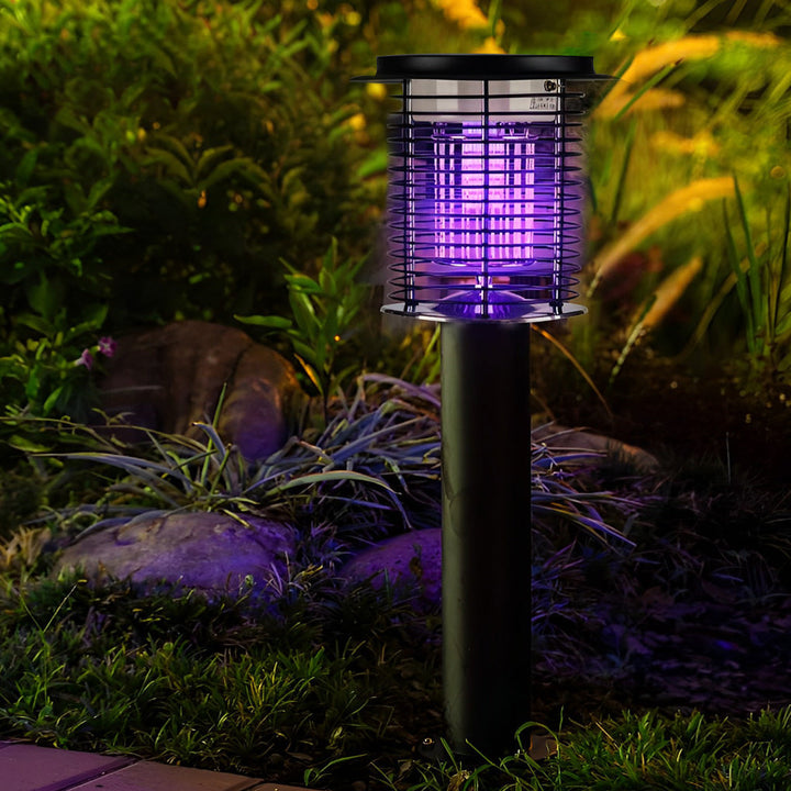 Waterproof rechargeable solar lamp with insect repellent for garden and patio