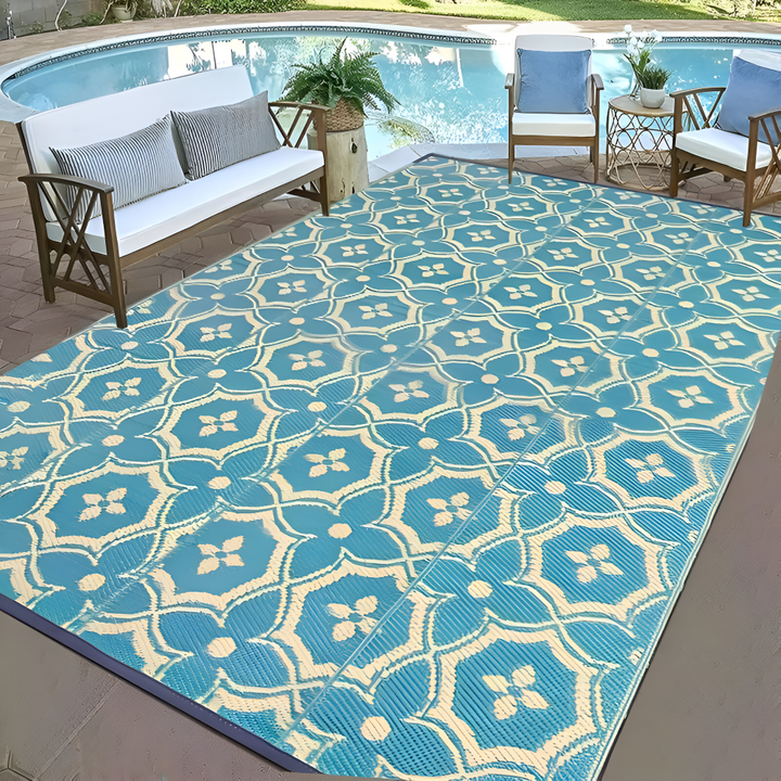Outdoor-Teppich Polypropylen Geometrisches Design