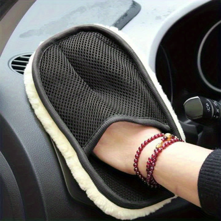 Ultra-soft microfiber car cleaning glove