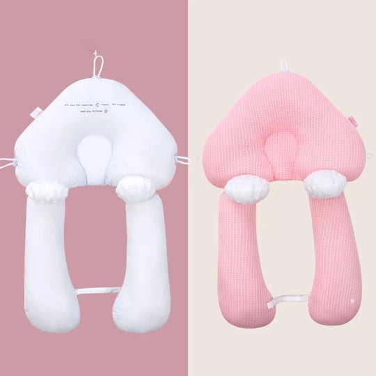 Ergonomic baby sleeping pillow with adjustable support
