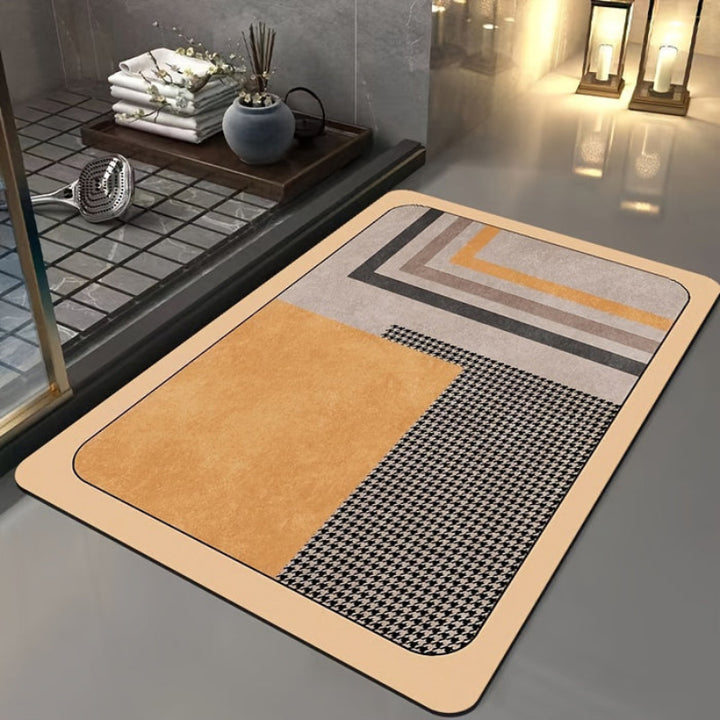 Rectangular bath mat – Quick-drying &amp; non-slip underside
