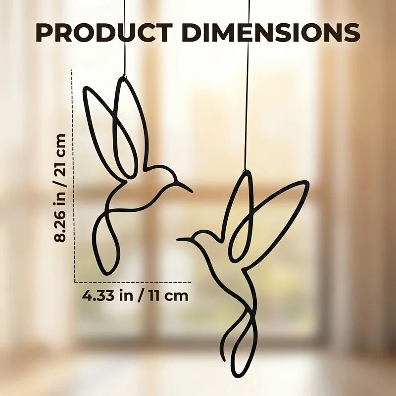 Kolibri-Gartenstecker aus Eisen als dekorative Silhouetten für den Außenbereich