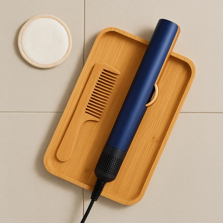 2-in-1 hair dryer and straightener for easy styling 