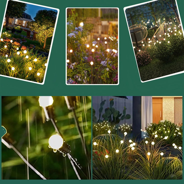 Solar-Gartenstecklichter 2er-Pack 70 cm 6 LED