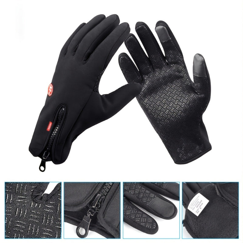 Wind and waterproof touchscreen gloves for men
