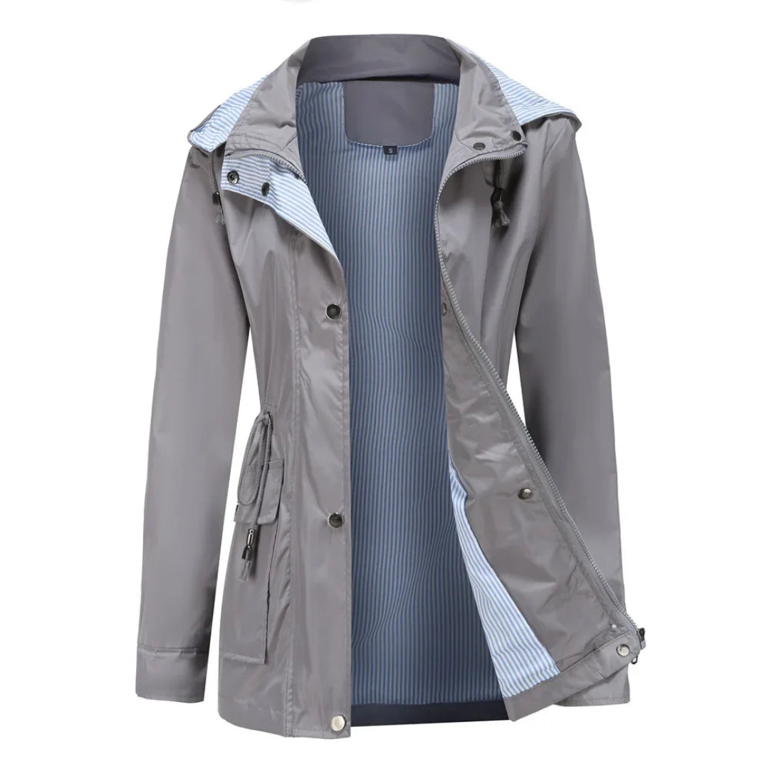 Women's Rain Jacket with Classic Design 