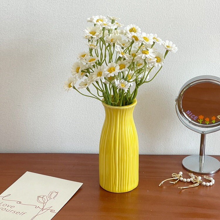 Keramik Blumenvase Minimalistisches Design
