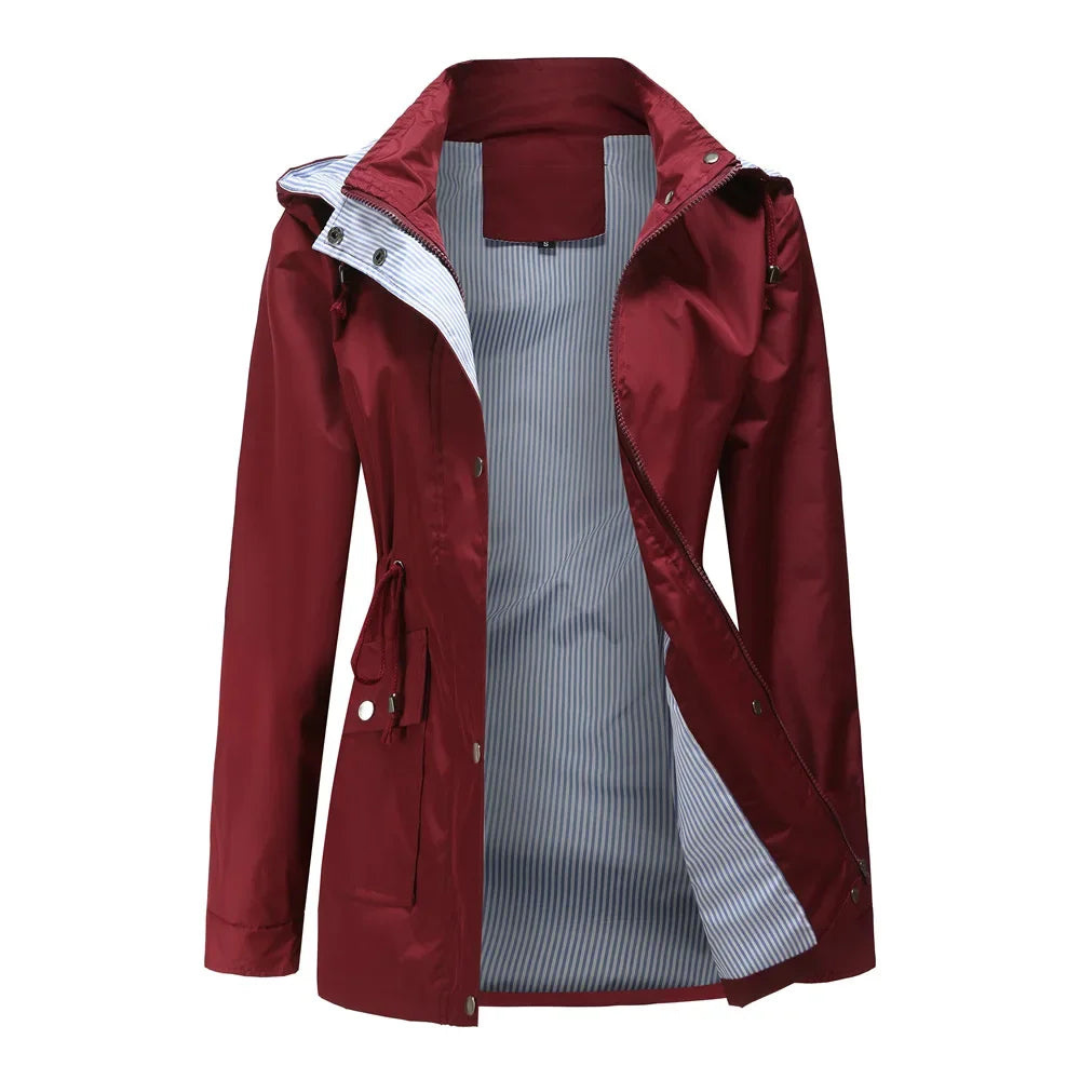 Women's Rain Jacket with Classic Design 