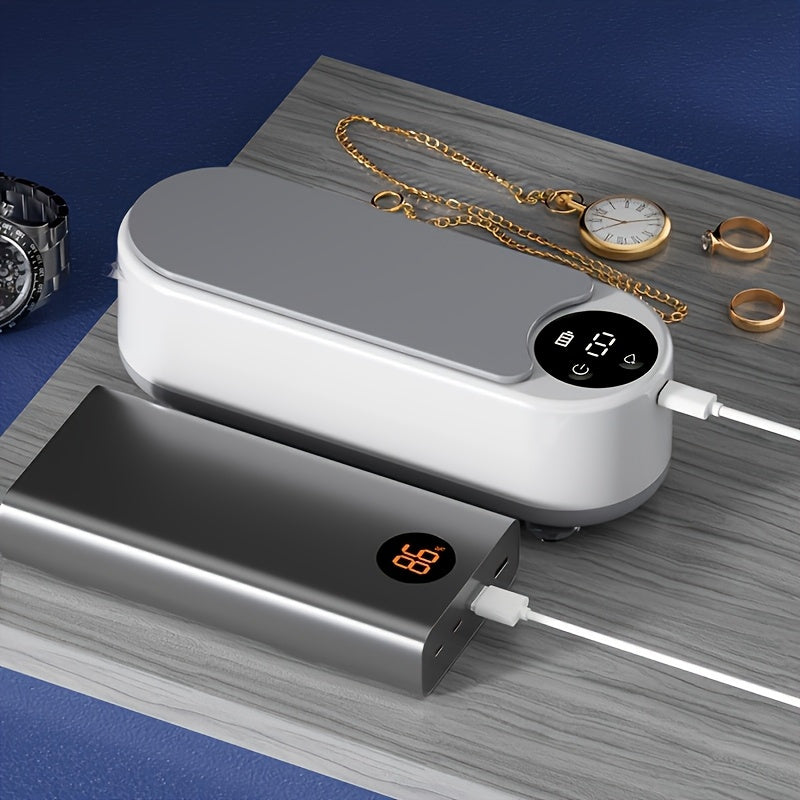 Wireless ultrasonic cleaning machine for glasses and jewelry – Portable with USB charging