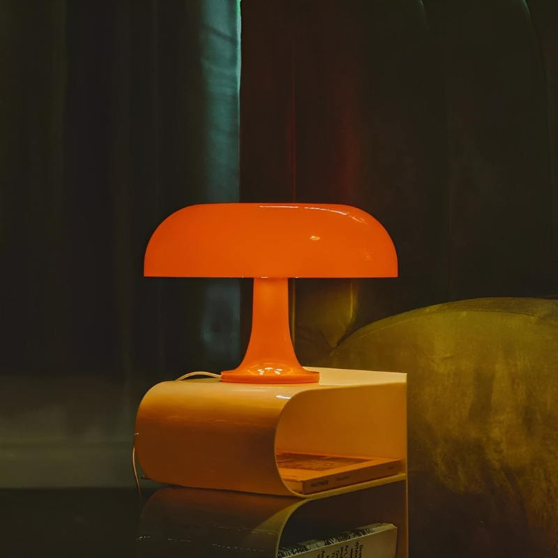 Mushroom table lamp – Retro LED lamp dimmable with USB &amp; three color modes