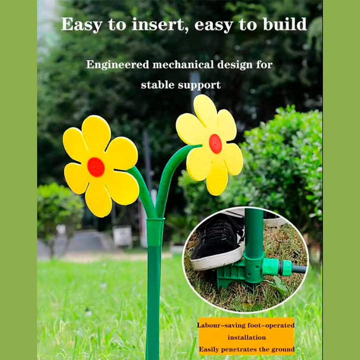 Blumenförmiger dekorativer Gartensprenger