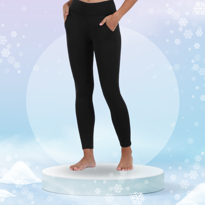 Damen Thermo Leggings Mit Fleecefutter Für Winter