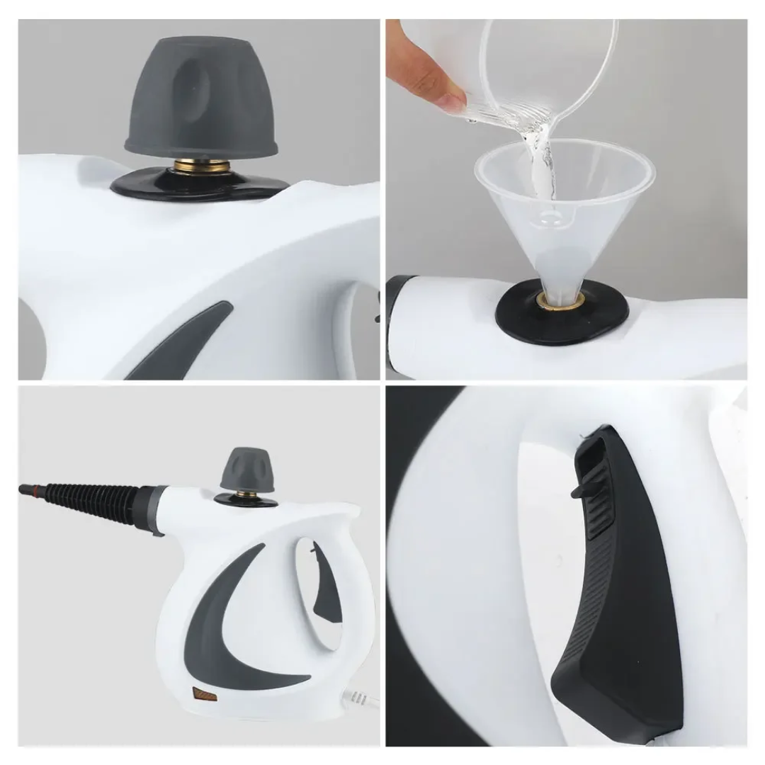 10-in-1 steam cleaner for versatile applications