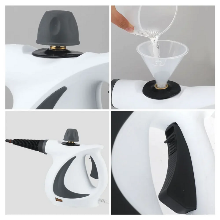 10-in-1 steam cleaner for versatile applications