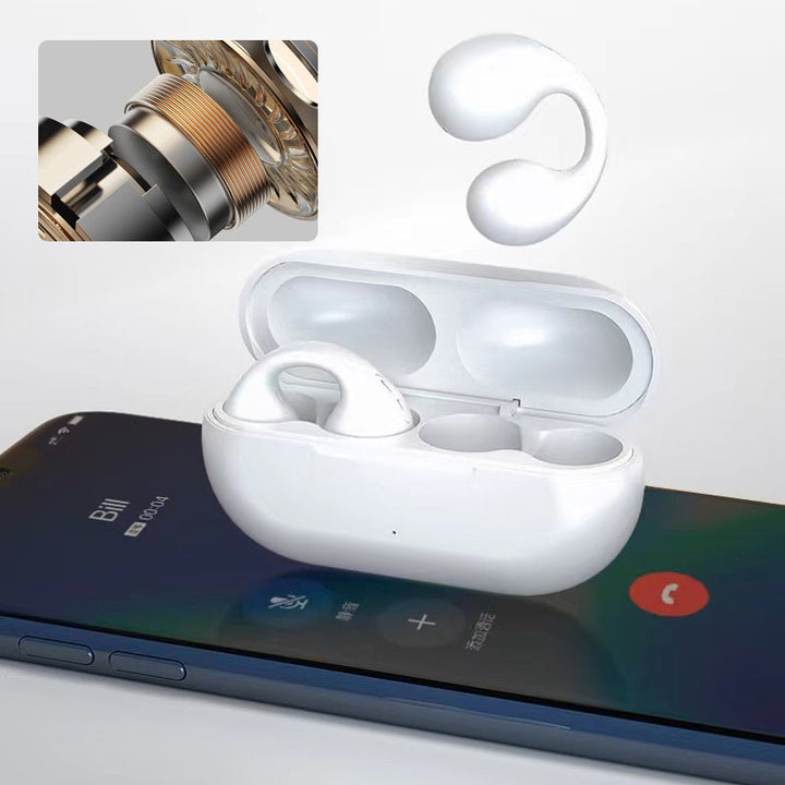 Open bone conduction headphones with ergonomic design and clear sound transmission