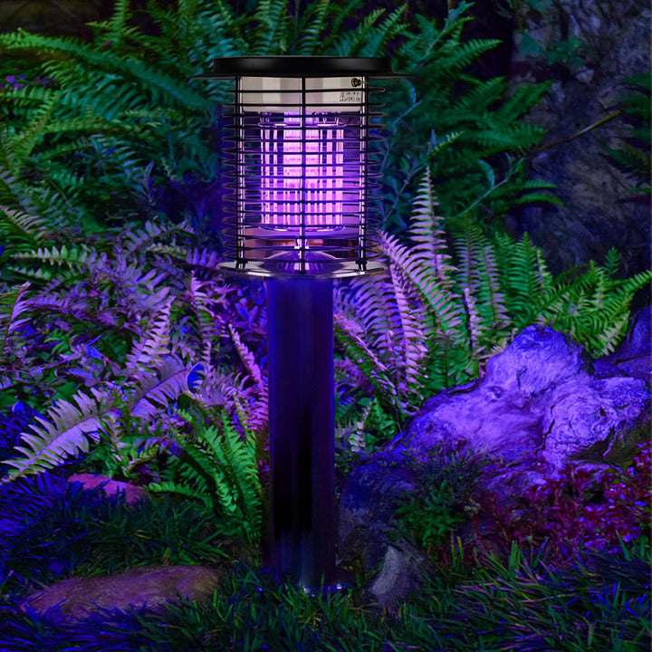 Waterproof rechargeable solar lamp with insect repellent for garden and patio