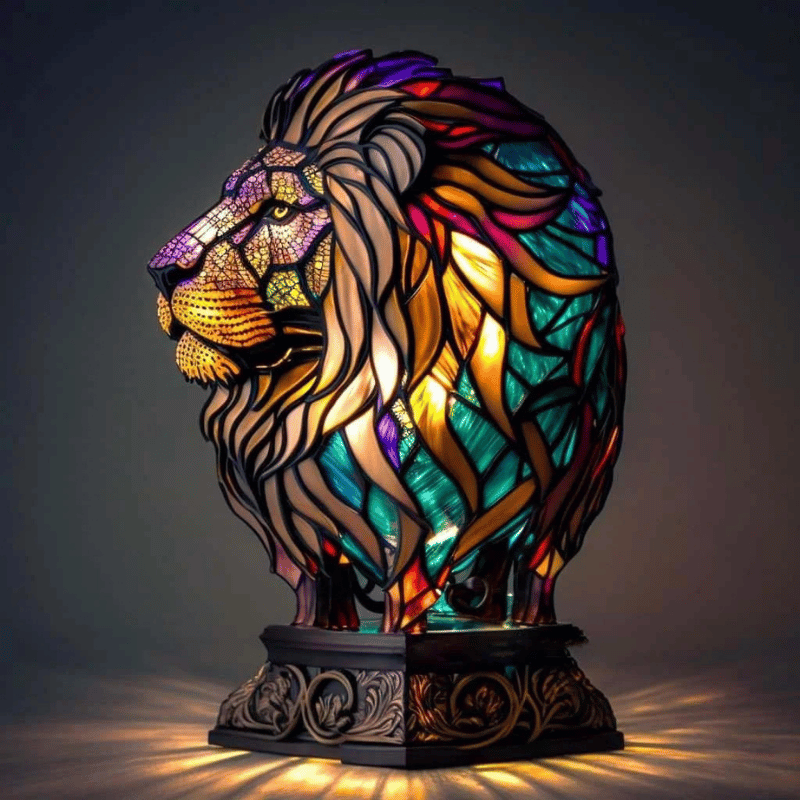 Handmade artistic table lamp