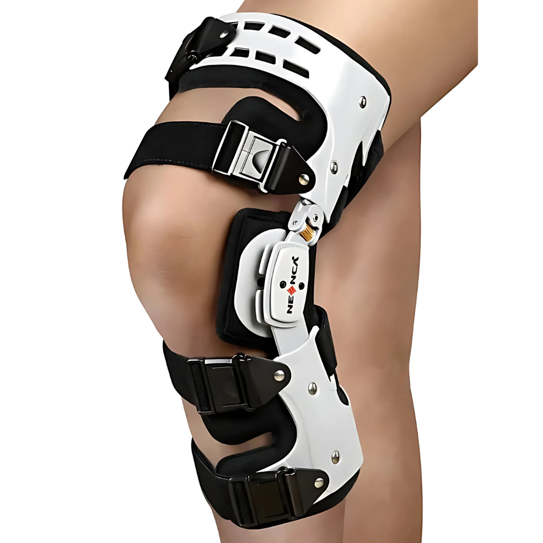 Knee brace with adjustable relief function for everyday life and leisure