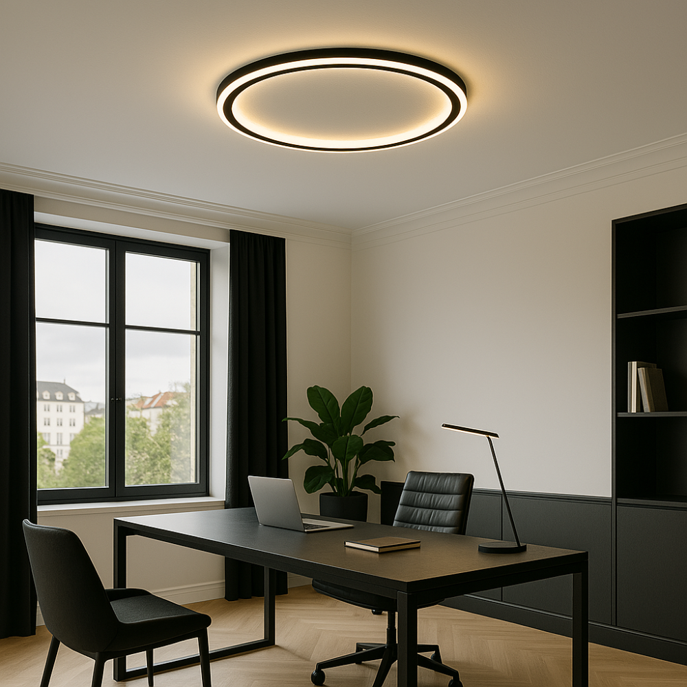 Scandinavian LED ceiling light – Modern, dimmable &amp; stylish for living room, dining room &amp; hallway