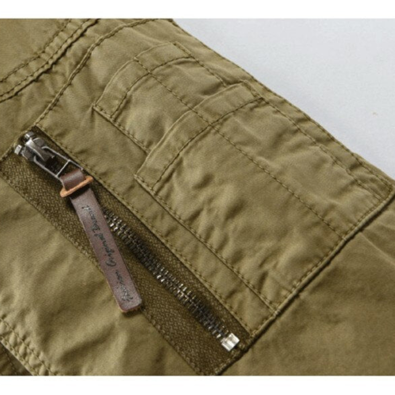 Men's Long Field-Style Jacket with Hood 