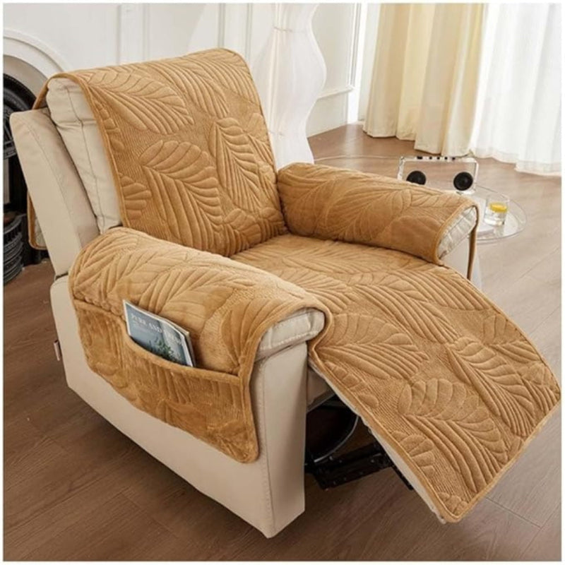 Armchair cover – leaf pattern throw for recliners
