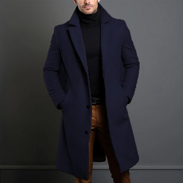 Men's Wool Jacket with Classic Design 
