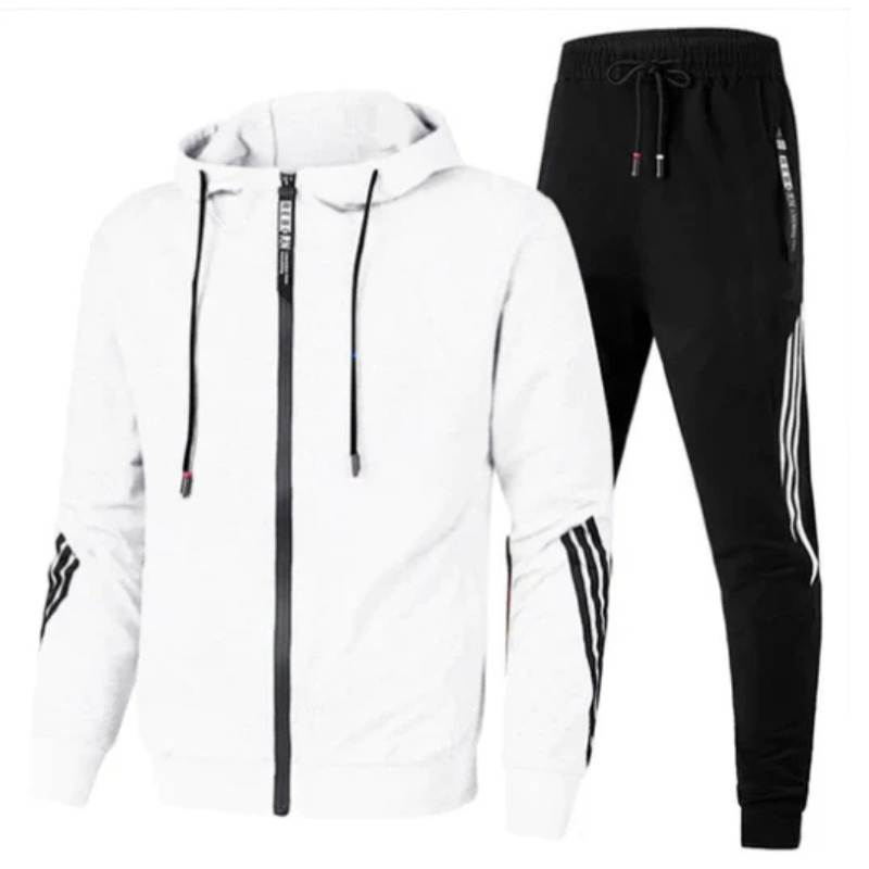 Men's Two-Piece Tracksuit with Sporty Design 