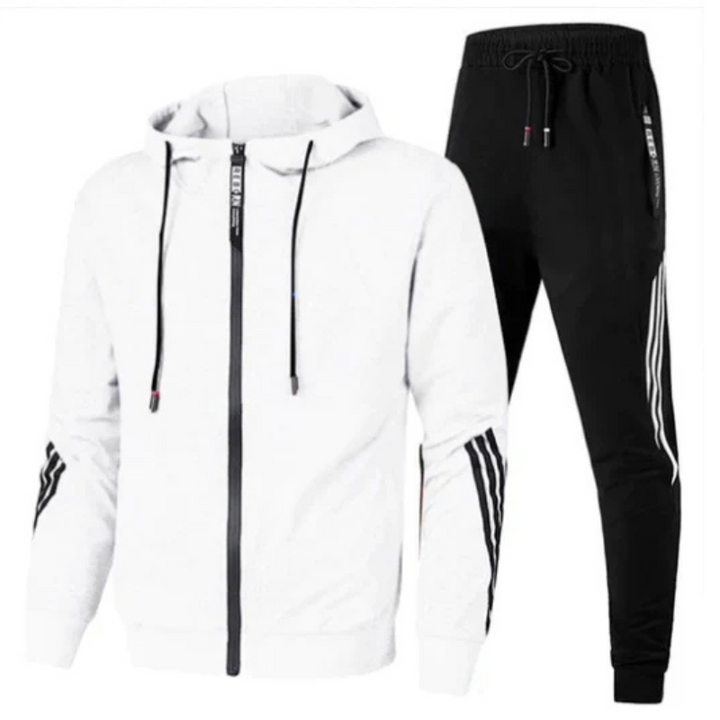 Men's Two-Piece Tracksuit with Sporty Design 
