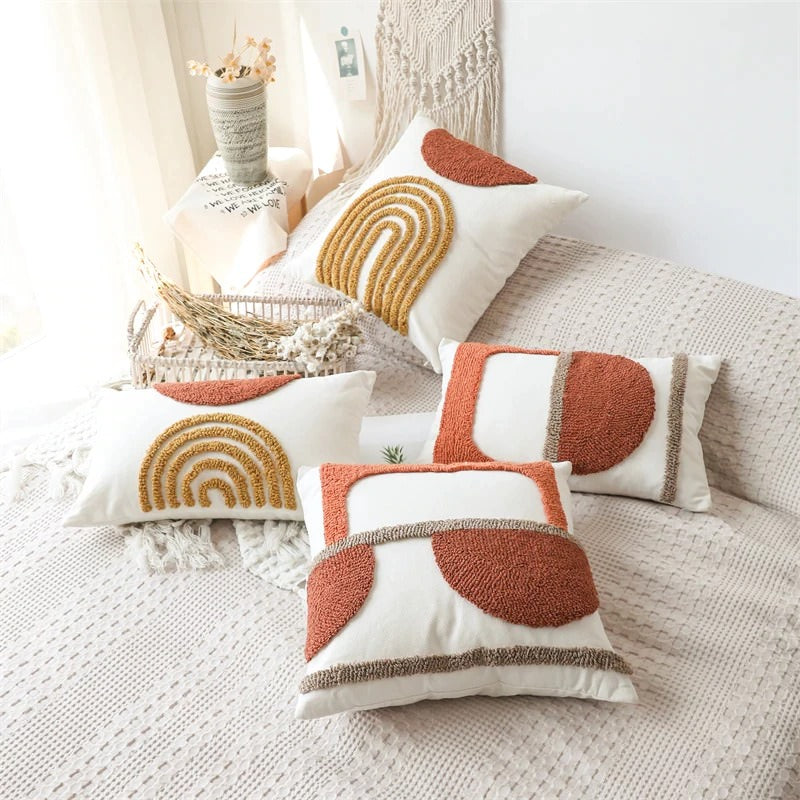 Kissenbezug Boho Feder Design