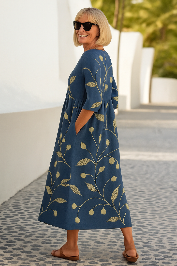 Relaxed Midi Dress for Women – Effortless Everyday Elegance