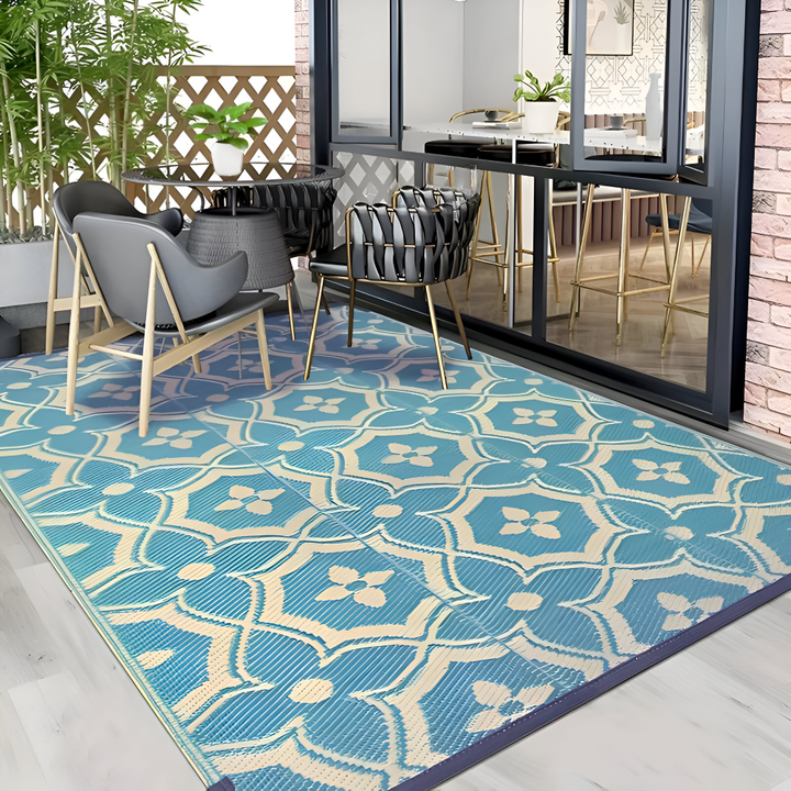 Outdoor-Teppich Polypropylen Geometrisches Design