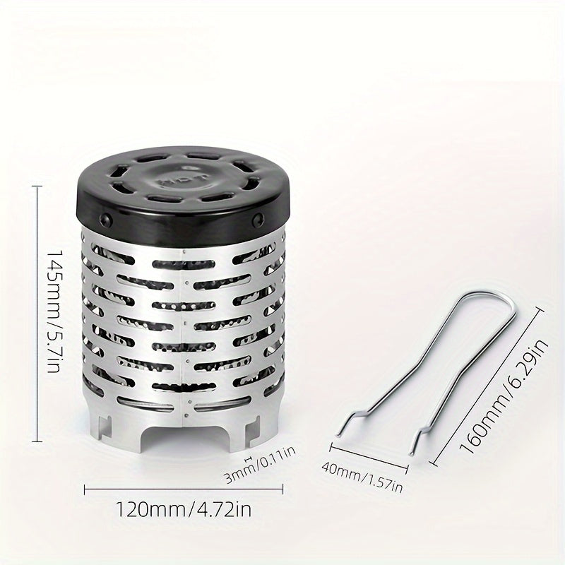 Edelstahl Mini-Heizdeckel für Outdoor Camping tragbar