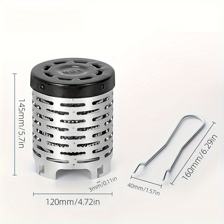 Edelstahl Mini-Heizdeckel für Outdoor Camping tragbar