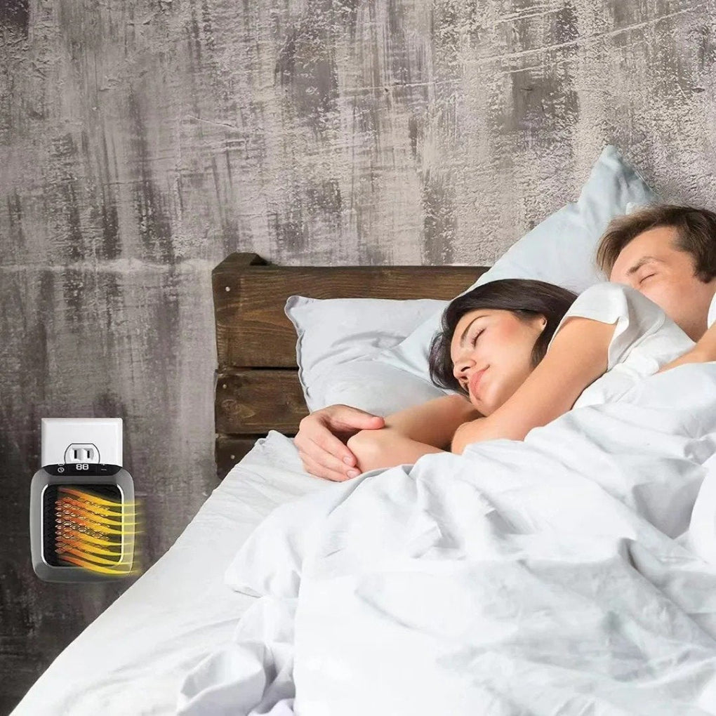 Compact mini portable electric heater for small rooms