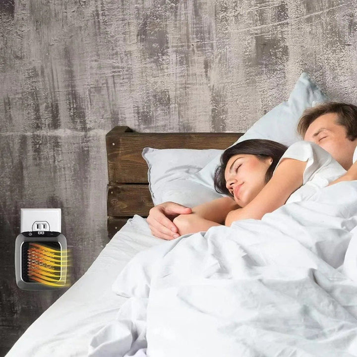 Compact mini portable electric heater for small rooms