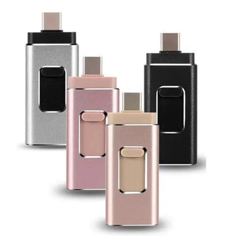 4-in-1 USB-C Lightning Flash Drive for Laptop and Tablet